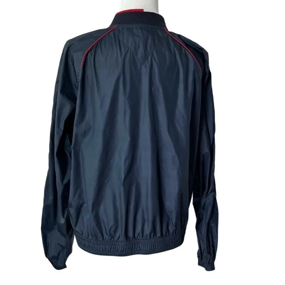 Tommy Hilfiger Blue Nylon Bomber Jacket Size XL